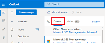 Focused Inbox Enabled