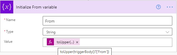 initialize variable