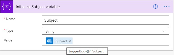 initialize variable