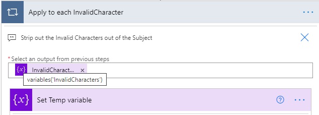invalid character flow invalid character flow