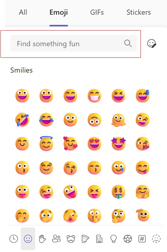 Chat and collab - Emoji search