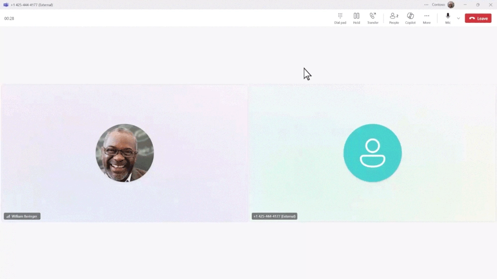 Teams Phone - Copilot-in-calls-without-transcription