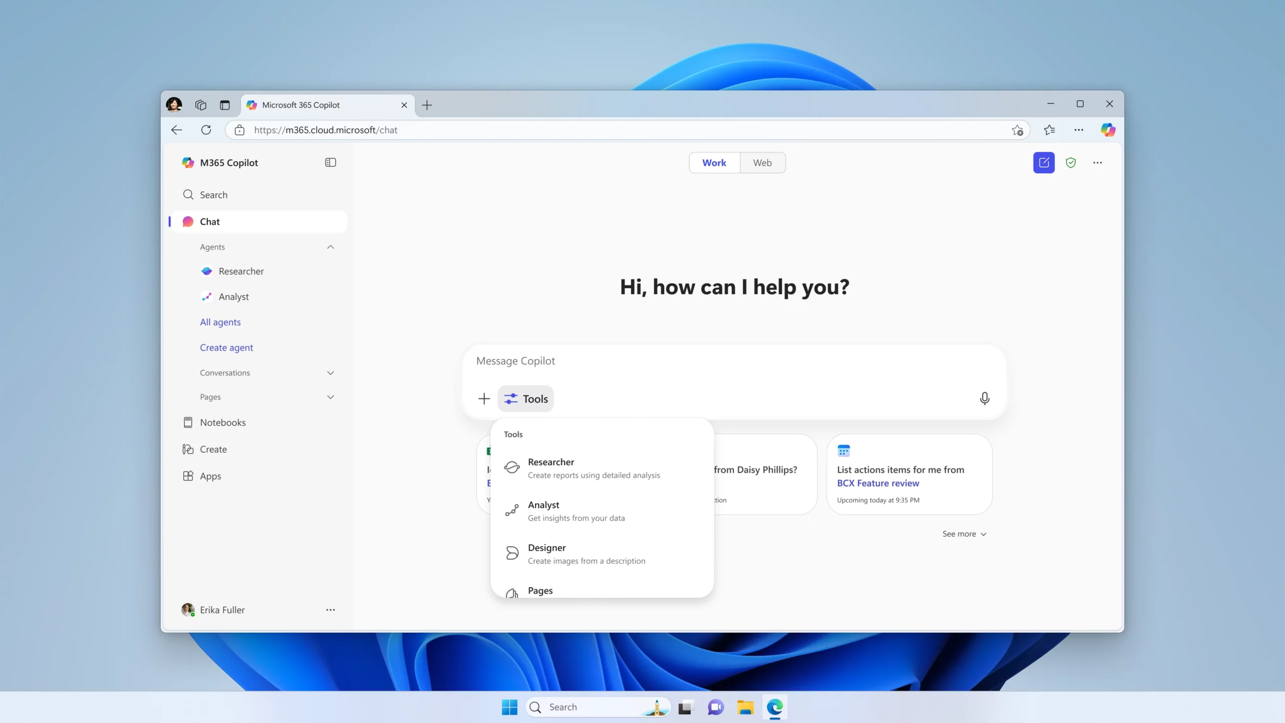 New Tools Feature in Copilot Chat