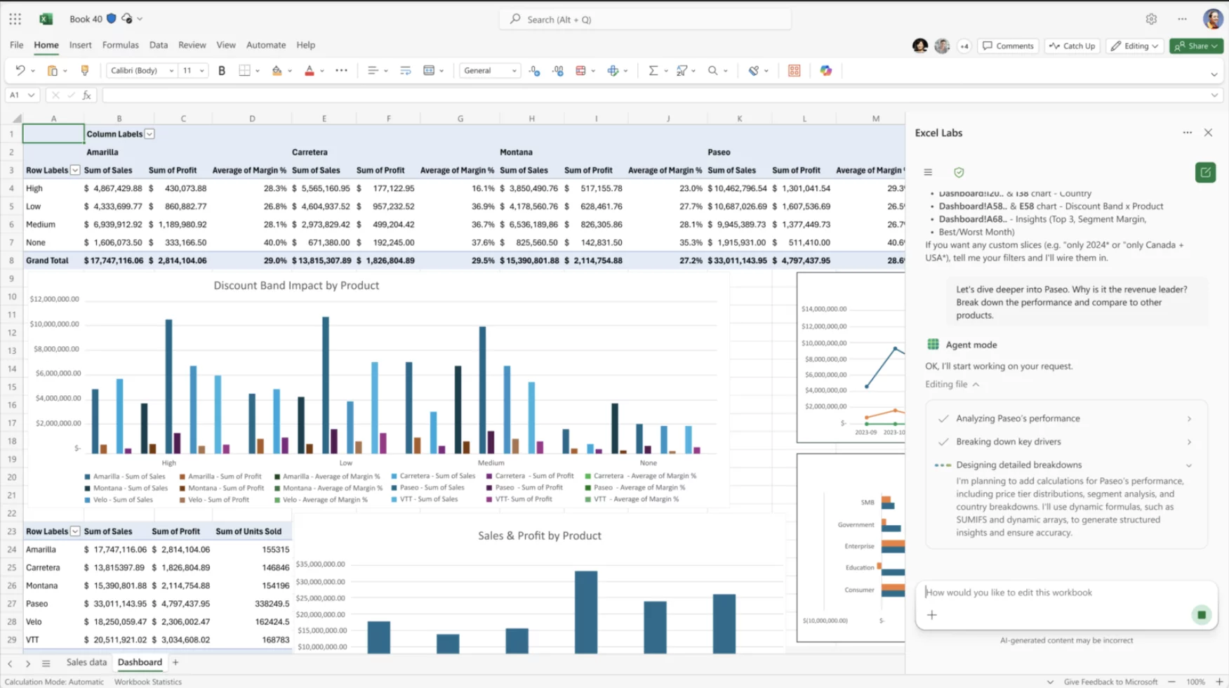 Agent Mode in Microsoft 365 Copilot for Excel