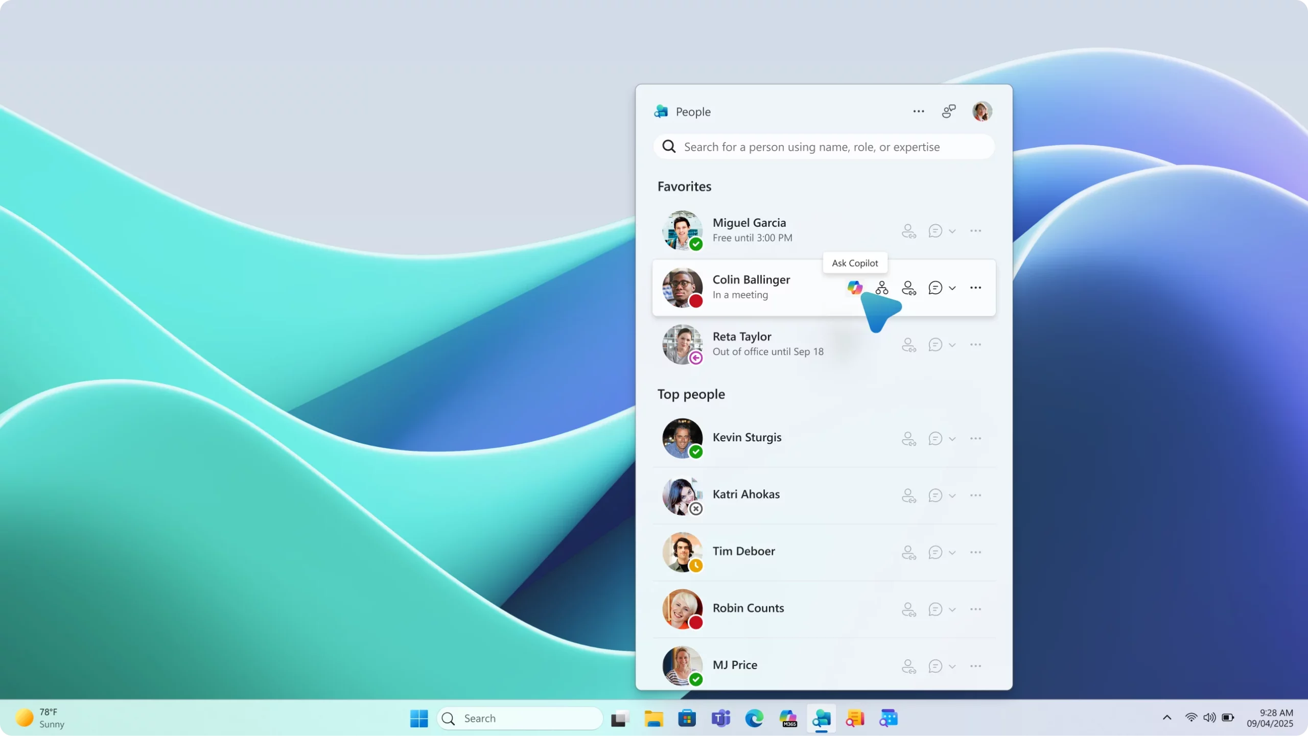 People app features