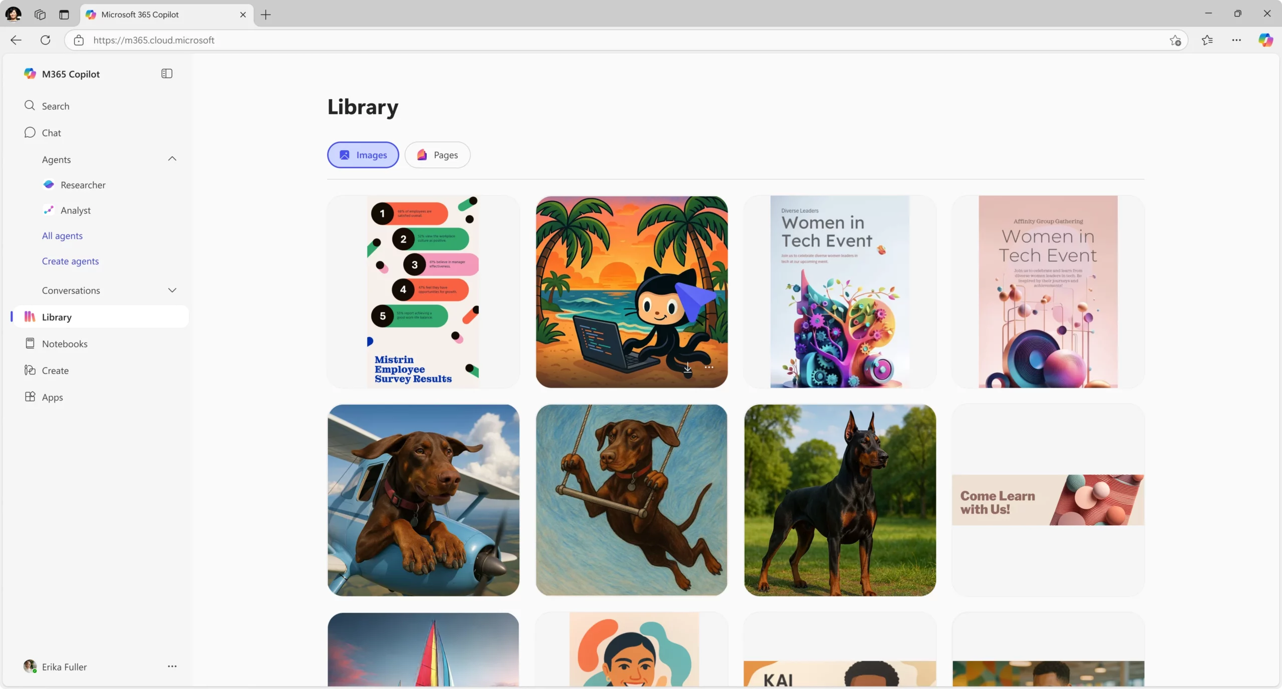 Library images MVP