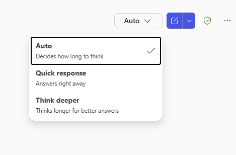 GPT-5 Mode selector adds Auto, Instant, and Thinking modes