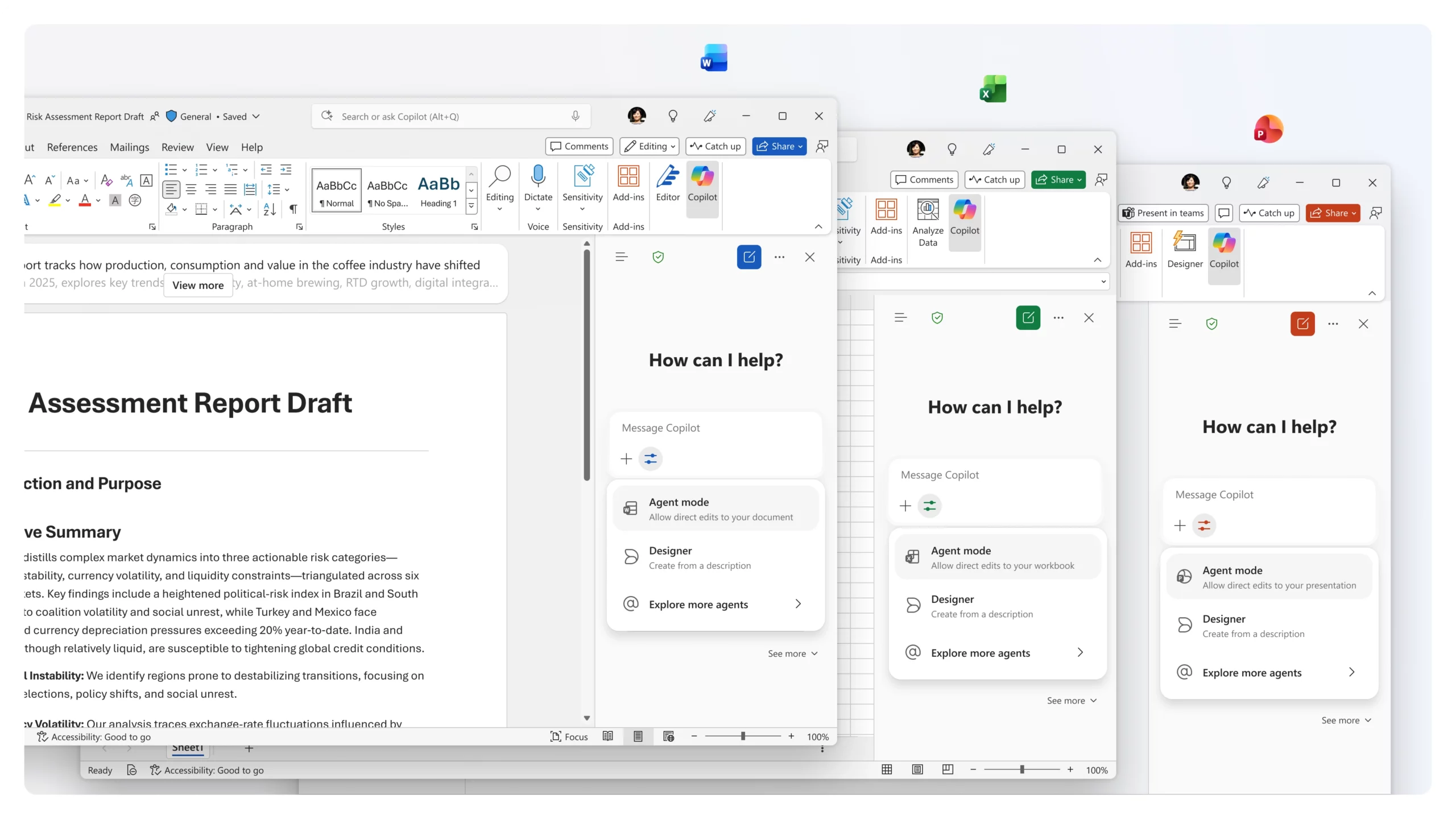 Agent Mode in Word Excel PowerPoint_Overlap