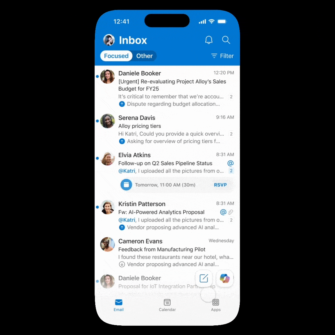 Voice in Outlook mobile