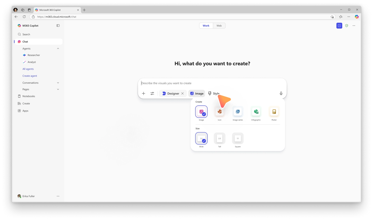 Designer tools for image creation