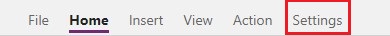 opening-settings-in-powerapps